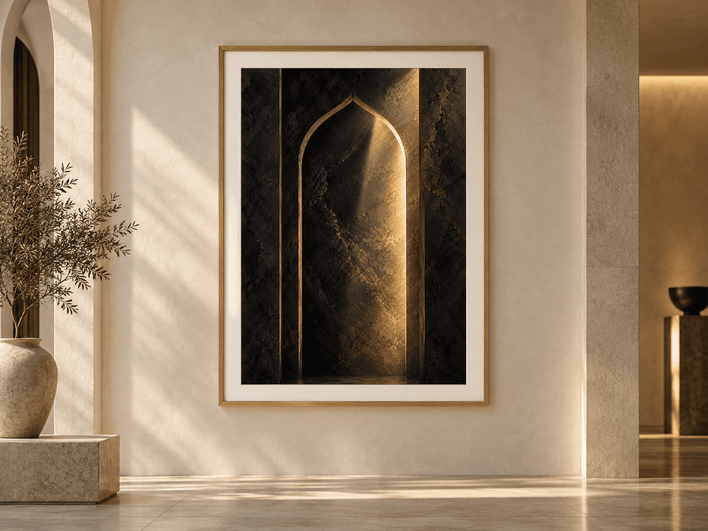 MIHRAB, shown framed in a styled interior