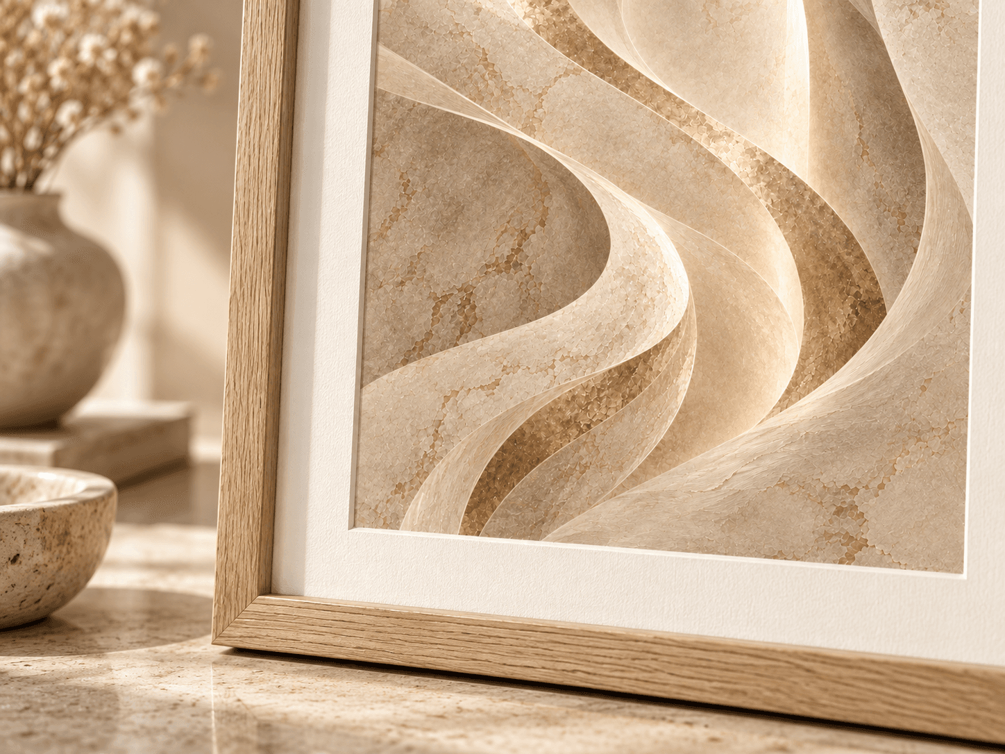 RIHLA, shown framed in a styled interior